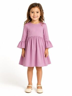 Bella Bliss Lavender Pique Blake Dress Girls Size 7 NWT